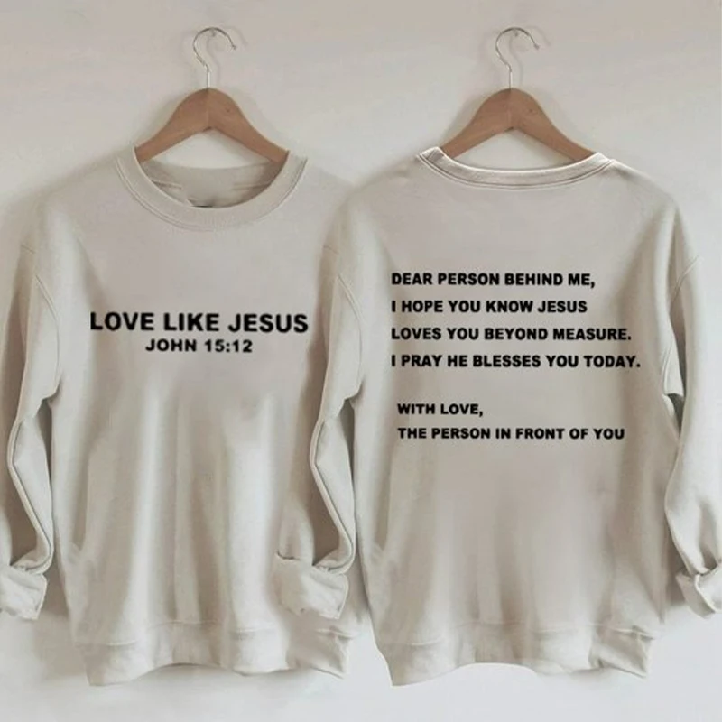 Jesus Likes Loves Printed Women's Cotton Tops Female Long Sleeves Sweatshirt
Jesus Likes Loves Printed Women's Cotton Tops Female Long Sleeves Sweatshirt