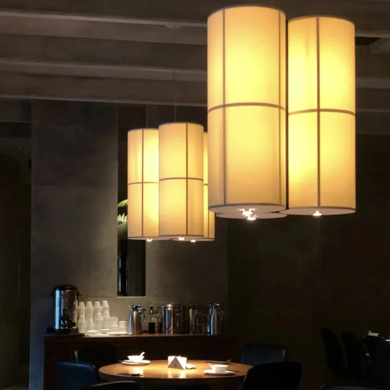 Japanese Vintage Pendant Lights Hashira Cluster Cloth Lampshade Wabi-sabi Hanging Lamp Dining Room Bedroom Home Decor Chandelier
Japanese Vintage Pendant Lights Hashira Cluster Cloth Lampshade Wabi-sabi Hanging Lamp Dining Room Bedroom Home Decor Chandelier