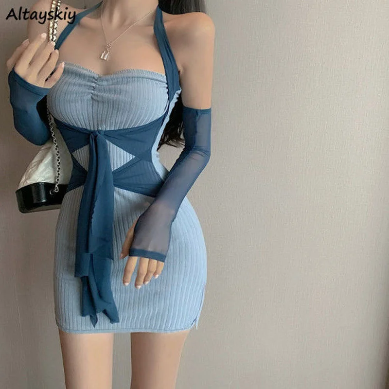 Long Sleeve Dresses Women French Style Sexy New Design Patchwork Daily Autumn Off-shoulder Slim Club Mature Stylish Ulzzang Ins
Long Sleeve Dresses Women French Style Sexy New Design Patchwork Daily Autumn Off-shoulder Slim Club Mature Stylish Ulzzang Ins
