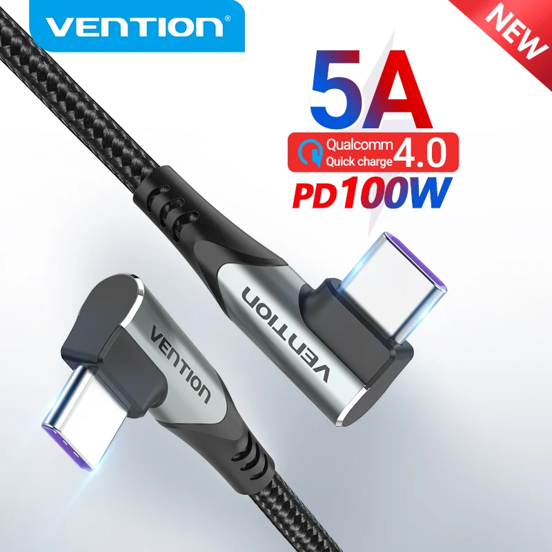 Vention PD 100W USB Type C to USB C Charging Cable for Samsung S10 S20 MacBook Pro iPad Quick Charger 4.0 PD Fast Charging Cord
Vention PD 100W USB Type C to USB C Charging Cable for Samsung S10 S20 MacBook Pro iPad Quick Charger 4.0 PD Fast Charging Cord