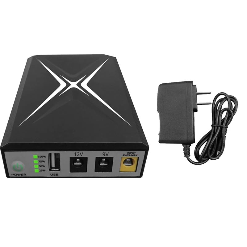 

5V 9V 12V Uninterruptible Power Supply Mini UPS USB 10400MAh/18W Battery Backup for WiFi Router CCTV(US Plug)