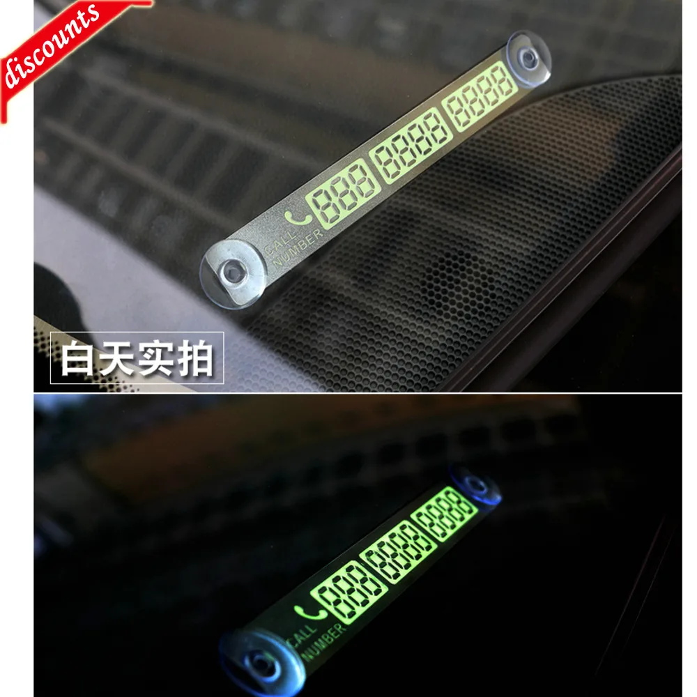 Car Styling Telephone Number Card Sticker 15*2cm Night Luminous Temporary Car Parking Card Plate Suckers Phone Number Card
Car Styling Telephone Number Card Sticker 15*2cm Night Luminous Temporary Car Parking Card Plate Suckers Phone Number Card