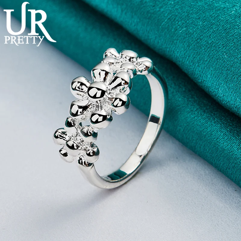 925 Sterling Silve 7-10# Charm Three Flowers Ring for Woman Party Gifts Engagement Wedding Anniversary Fashion Jewelry
925 Sterling Silve 7-10# Charm Three Flowers Ring for Woman Party Gifts Engagement Wedding Anniversary Fashion Jewelry