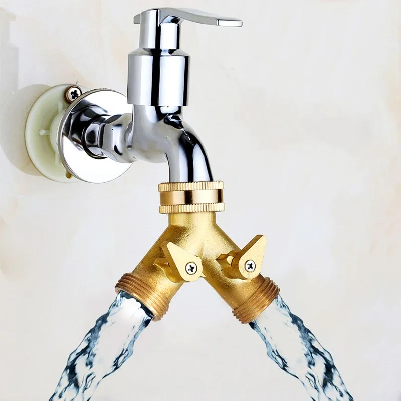 3/4'' 2 Way Brass Hose Pipe Valve Splitter Connector Adaptor Y-shaped Garden Tap
3/4'' 2 Way Brass Hose Pipe Valve Splitter Connector Adaptor Y-shaped Garden Tap