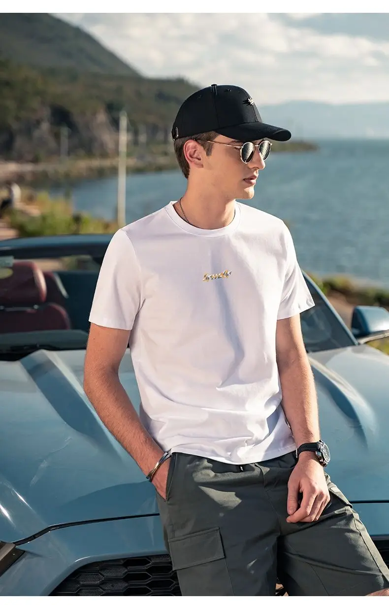 Y1075 Summer Short Sleeve T-shirt Men's Fashion Brand Casual Printing Summer Cotton Round Neck T-shirt
Y1075 Summer Short Sleeve T-shirt Men's Fashion Brand Casual Printing Summer Cotton Round Neck T-shirt