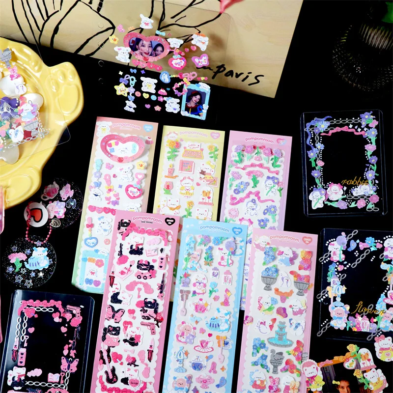 Korea Cute Animals Laser Sticker Journal Scrapbooking Notebook Album Decorative Idol Card Stationery Sticker School Supplies 
Korea Cute Animals Laser Sticker Journal Scrapbooking Notebook Album Decorative Idol Card Stationery Sticker School Supplies