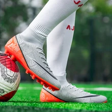 Men Soccer Shoes AG Football Shoes Outdoor Lawn Football Boots TF Football Sneakers Used In Artificial Grass