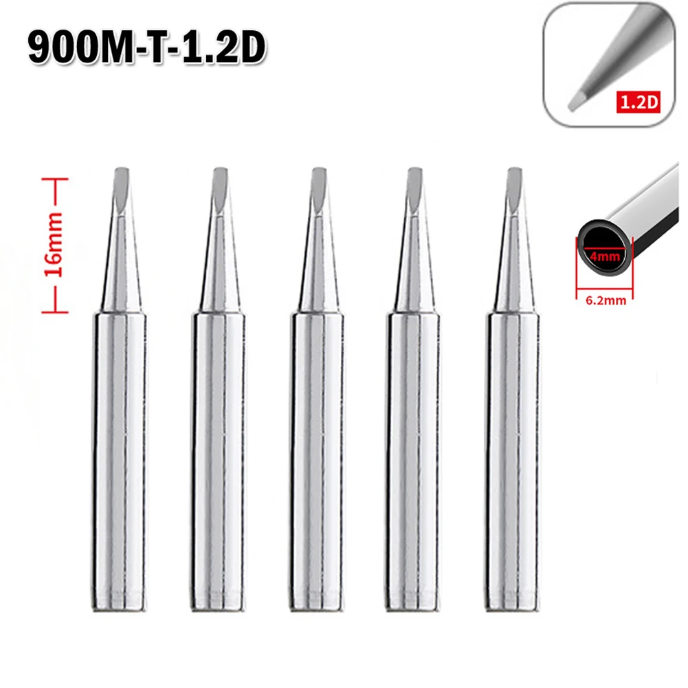 5Pcs 900M-T-1.2D Copper Soldering Iron Tips Lead-free Welding Solder Tools For Welding Fits 936 937 938 969 8586 852D
5Pcs 900M-T-1.2D Copper Soldering Iron Tips Lead-free Welding Solder Tools For Welding Fits 936 937 938 969 8586 852D