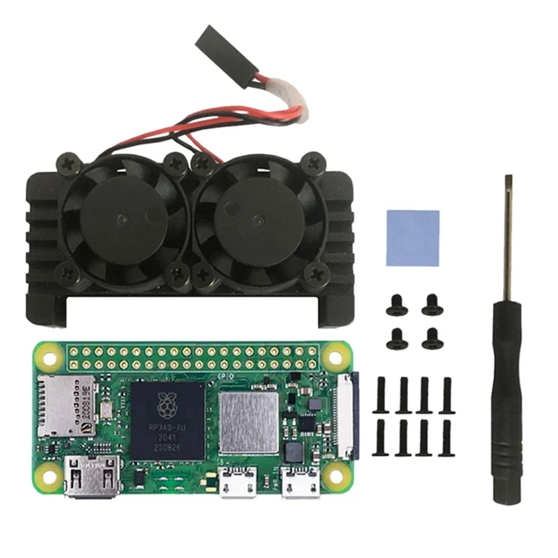 Расширительная плата для Raspberry Pi с двумя вентиляторами, универсальный теплоотвод из алюминиевого сплава для Raspberry Pi Zero PI0/PI0 W/2W
Расширительная плата для Raspberry Pi с двумя вентиляторами, универсальный теплоотвод из алюминиевого сплава для Raspberry Pi Zero PI0/PI0 W/2W