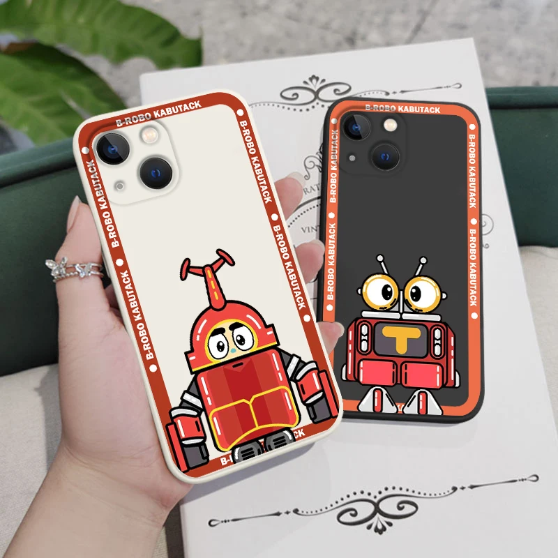 Cute Robot B-Robo Kabutack For Apple iPhone 14 13 12 11 Pro Max mini XS XR X 8 7 SE Liquid Rope Phone Case Capa Cover
Cute Robot B-Robo Kabutack For Apple iPhone 14 13 12 11 Pro Max mini XS XR X 8 7 SE Liquid Rope Phone Case Capa Cover