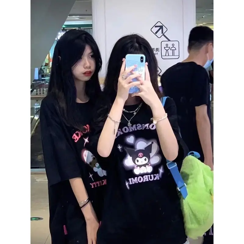 Летняя новая мультяшная Y2K Sanriode Hellokitty Kuromi хлопковая Милая Студенческая Свободная Повседневная футболка с коротким рукавом и круглым вырезом
Летняя новая мультяшная Y2K Sanriode Hellokitty Kuromi хлопковая Милая Студенческая Свободная Повседневная футболка с коротким рукавом и круглым вырезом