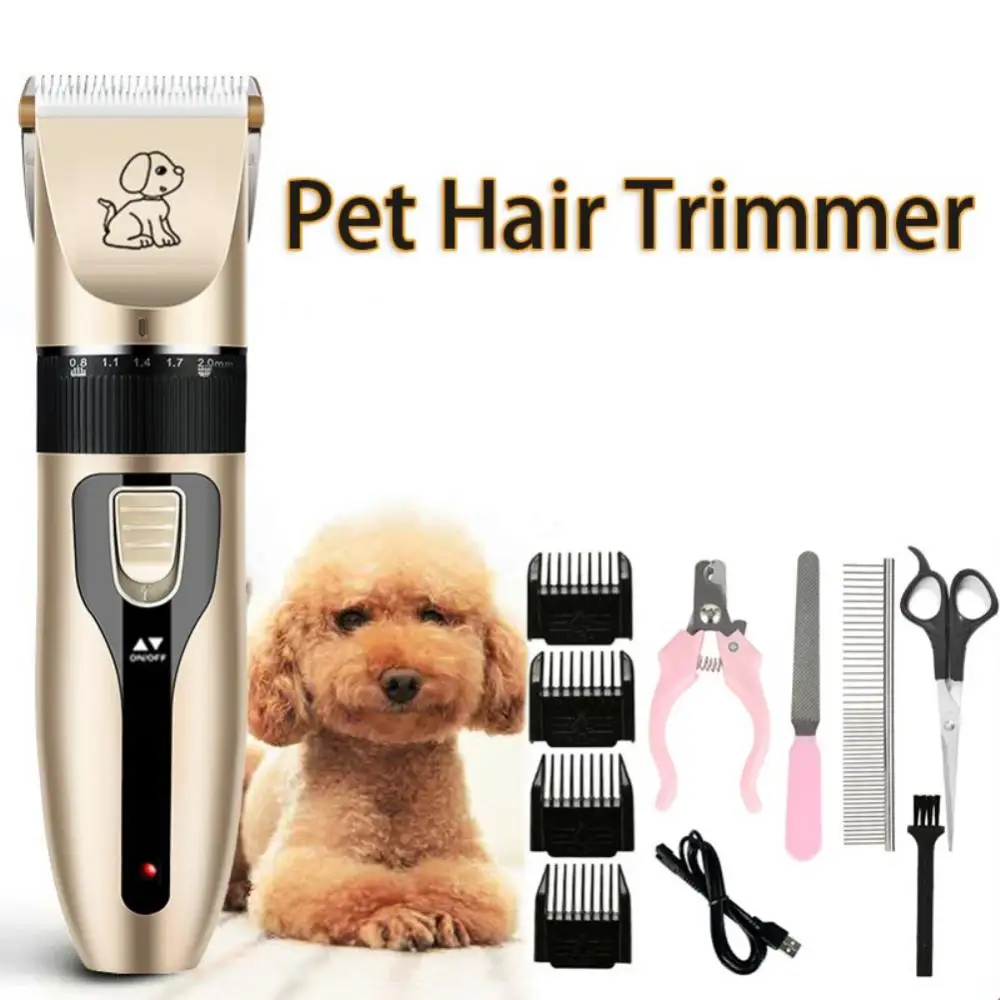 Dog Hair Clipper Pet Hair Trimmer Set Ceramic Blade Puppy Grooming Electric Shaver Cat Accessories Charging Professiona
Dog Hair Clipper Pet Hair Trimmer Set Ceramic Blade Puppy Grooming Electric Shaver Cat Accessories Charging Professiona