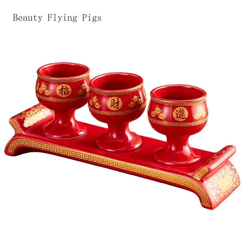 4pc Ceramic Water Cup Buddhist Temple Supplies Temple Sacrifice Home Decoration Pray for Auspiciousness Attract Wealth Feng Shui
4pc Ceramic Water Cup Buddhist Temple Supplies Temple Sacrifice Home Decoration Pray for Auspiciousness Attract Wealth Feng Shui