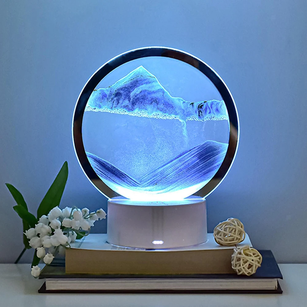 3D Moving Sand Art Picture Round Square Glass Deep Sea Sandscape In Motion Display Flowing Sand Frame Sand Painting Decor Crafts
3D Moving Sand Art Picture Round Square Glass Deep Sea Sandscape In Motion Display Flowing Sand Frame Sand Painting Decor Crafts