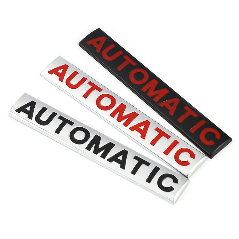 3D Metal Car Stickers Chrome AUTOMATIC Emblem Badge Decal For BMW Audi Honda Opel Lada Toyota Chevrolet Hyundai Auto
3D Metal Car Stickers Chrome AUTOMATIC Emblem Badge Decal For BMW Audi Honda Opel Lada Toyota Chevrolet Hyundai Auto