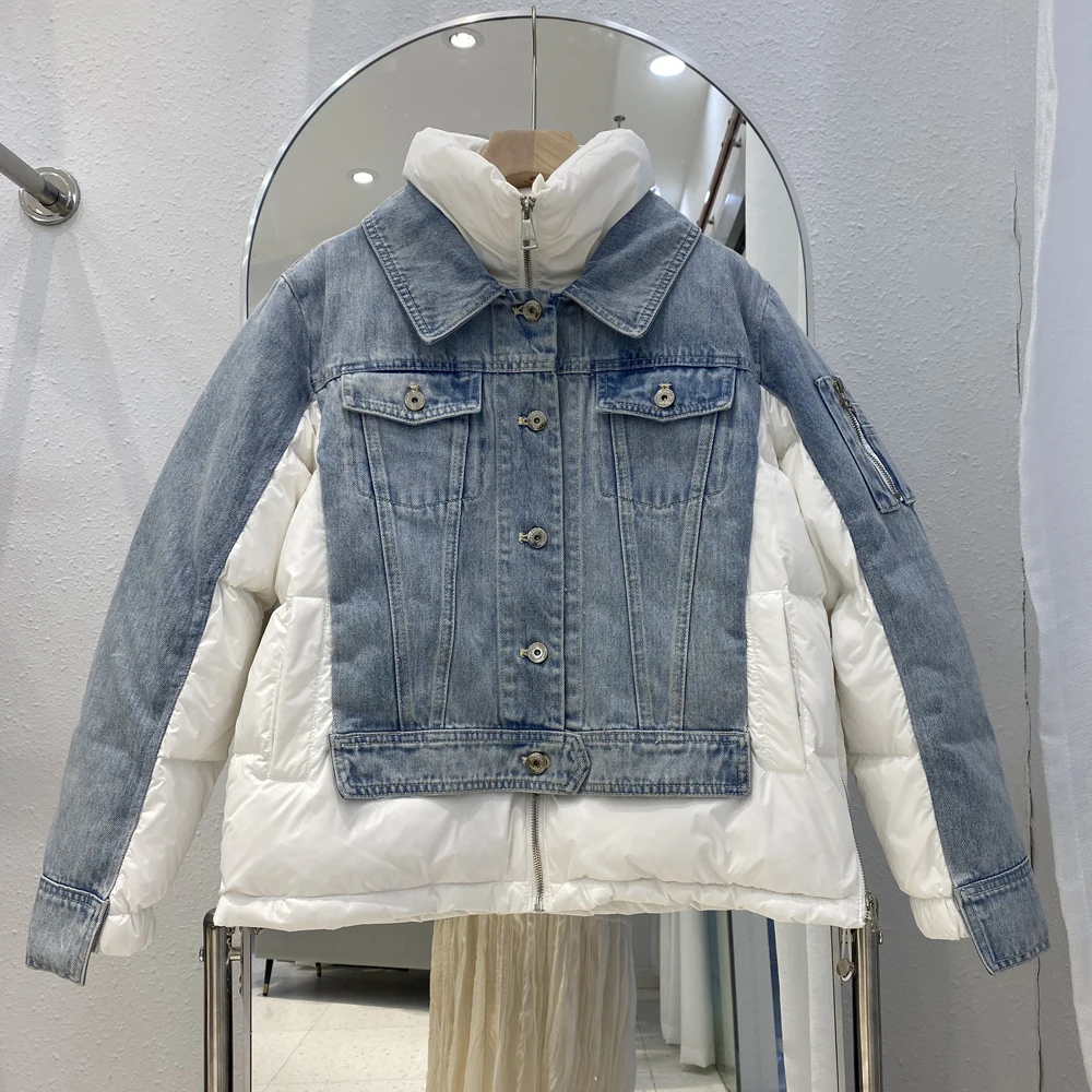 Женский пуховик на белом утином пуху, повседневный теплый пуховик с длинным рукавом, модель L417 в Корейском стиле на осень и зиму, 2023
Женский пуховик на белом утином пуху, повседневный теплый пуховик с длинным рукавом, модель L417 в Корейском стиле на осень и зиму, 2023