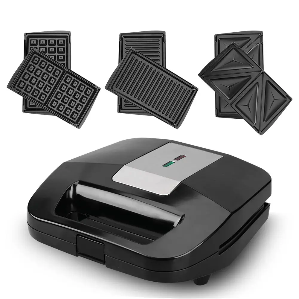 3 In-1 Electric Waffle Maker Grill Sandwich Cake Waffle Machine Kitchen Appliances Multibaker Breakfast Machine
3 In-1 Electric Waffle Maker Grill Sandwich Cake Waffle Machine Kitchen Appliances Multibaker Breakfast Machine