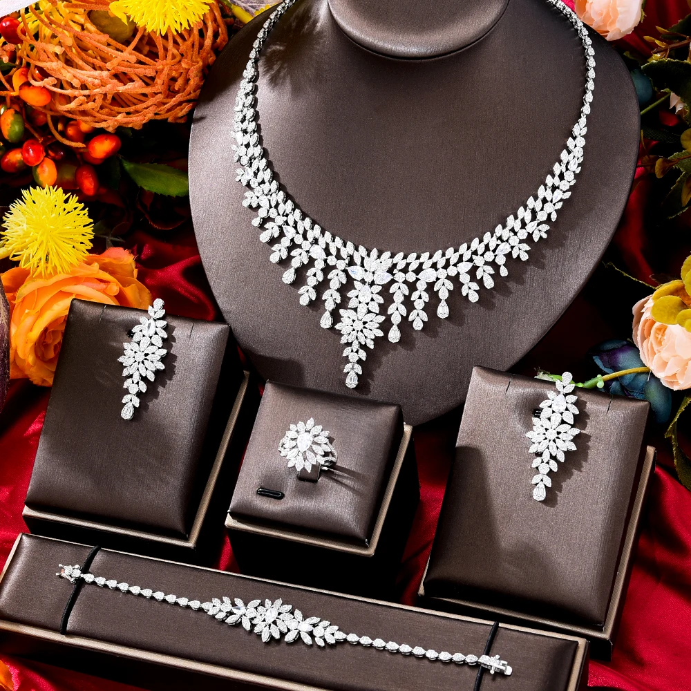 Kellybola Brand New Luxury Jewelry Sets Earrings Necklace Bangle Ring 4PCS For Women Bride Wedding Jewelry Trendy HOT New
Kellybola Brand New Luxury Jewelry Sets Earrings Necklace Bangle Ring 4PCS For Women Bride Wedding Jewelry Trendy HOT New