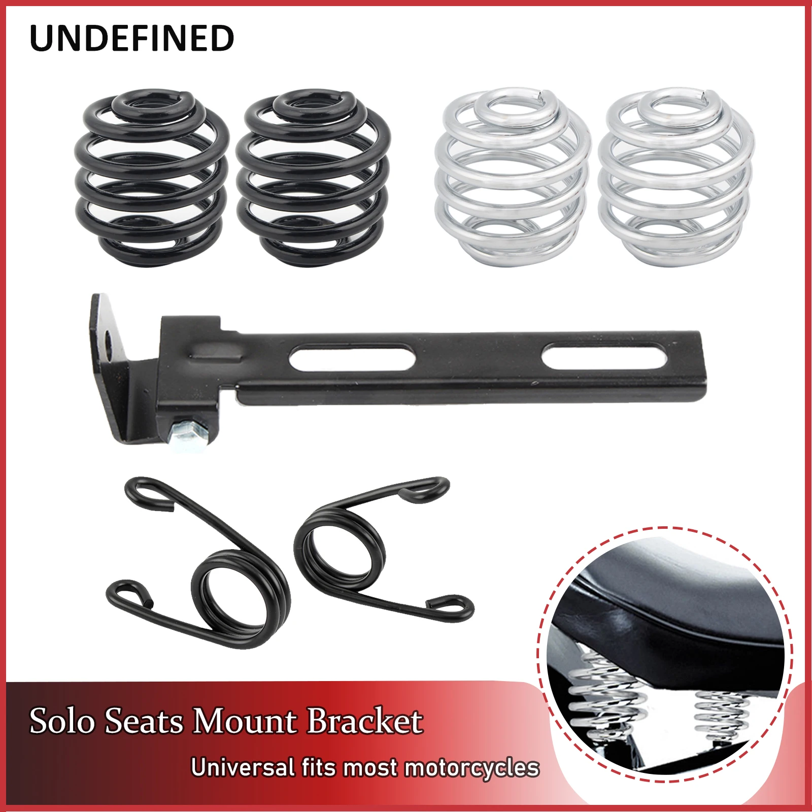 Motorcycle Solo Seat Mount Bracket Kit Driver Seat Spring Black Chrome For Harley for Honda Yamaha Bobber Chopper Bikes Custom
Motorcycle Solo Seat Mount Bracket Kit Driver Seat Spring Black Chrome For Harley for Honda Yamaha Bobber Chopper Bikes Custom