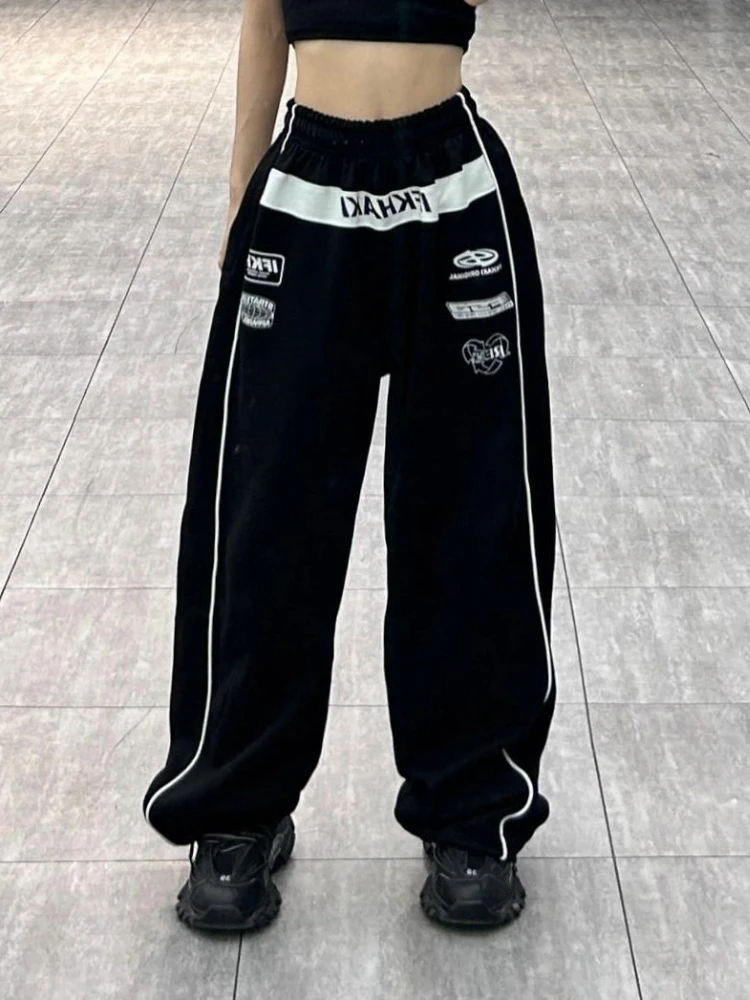 Женские спортивные брюки с широкими штанинами ADAgirl, уличная мода, широкие спортивные брюки с надписью, повседневные джоггеры с высокой талией в стиле хип-хоп
Женские спортивные брюки с широкими штанинами ADAgirl, уличная мода, широкие спортивные брюки с надписью, повседневные джоггеры с высокой талией в стиле хип-хоп