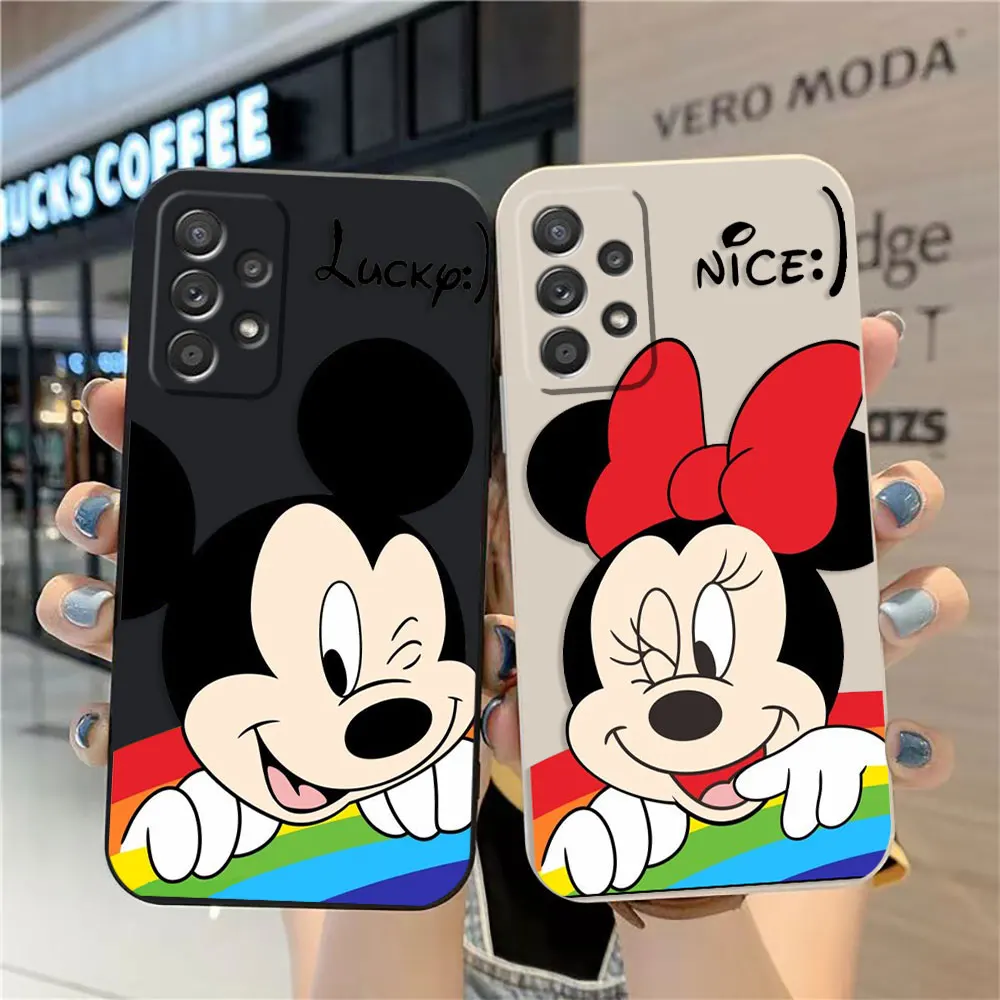 Case For Samsung A91 A73 A71 A51 A42 A33 A22 A515F AO3S 4G 5G Simple Liquid silicone Case Anime Couple Mickey Mouse
Case For Samsung A91 A73 A71 A51 A42 A33 A22 A515F AO3S 4G 5G Simple Liquid silicone Case Anime Couple Mickey Mouse