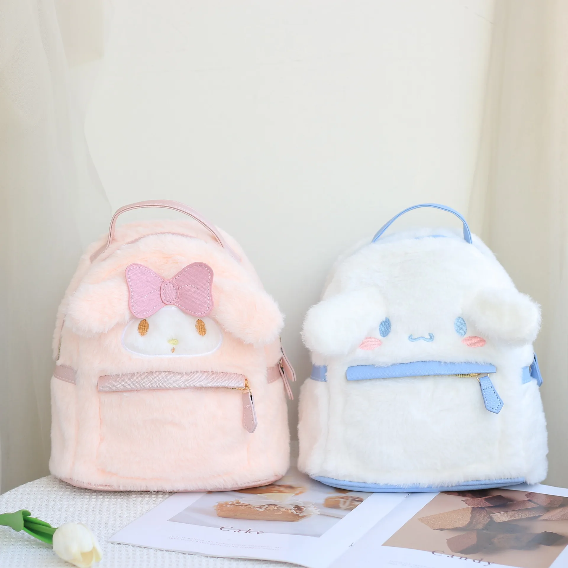 Sanrio Cinnamoroll Plush Backpack kwaii Girl Heart Melody JK kwaii Girl Small Backpack melody bag mini backpack
Sanrio Cinnamoroll Plush Backpack kwaii Girl Heart Melody JK kwaii Girl Small Backpack melody bag mini backpack
