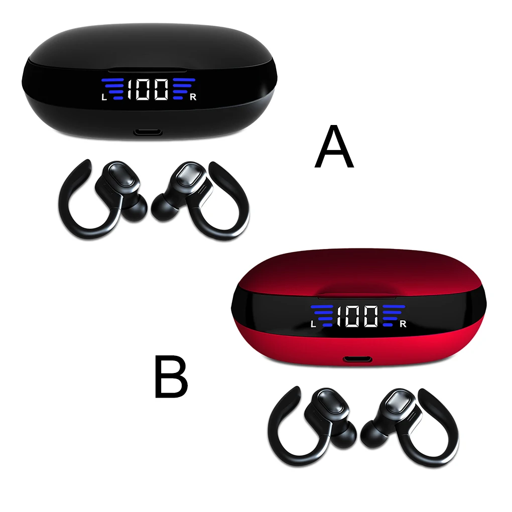 1 Pair Ear Hook Earphones Bluetooth-compatible V5.0 Headset LED Digital Voice Control Stereo Sound Headphones Low Latency
1 Pair Ear Hook Earphones Bluetooth-compatible V5.0 Headset LED Digital Voice Control Stereo Sound Headphones Low Latency