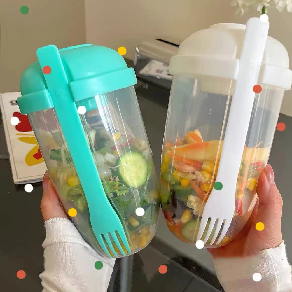 1000ml Portable Breakfast Cups Cereal Nut Yogurt Salad Cup Container Set with Fork Sauce Bottle Food Storage Bento Box Lunch
1000ml Portable Breakfast Cups Cereal Nut Yogurt Salad Cup Container Set with Fork Sauce Bottle Food Storage Bento Box Lunch