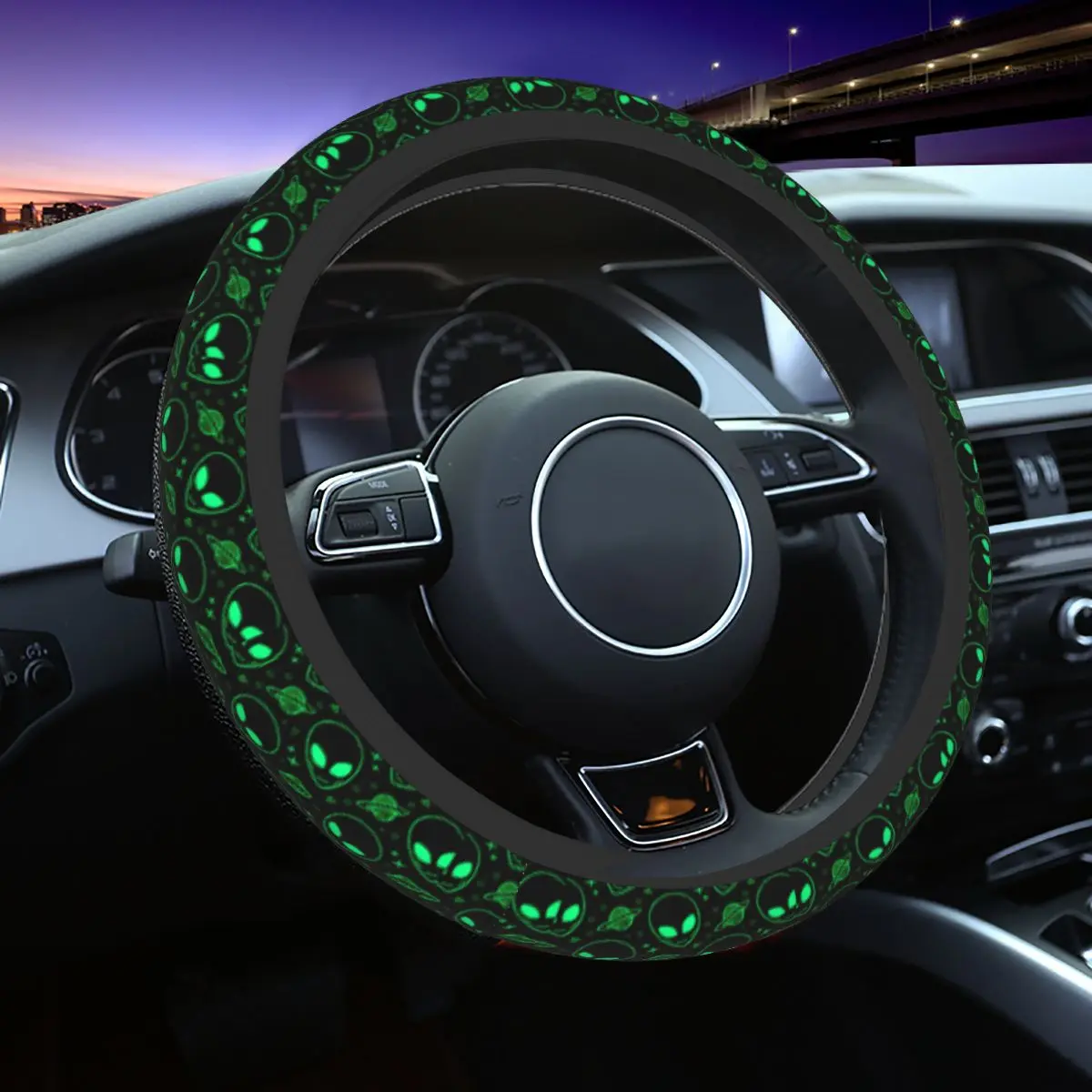 Cute Aliens And Ufo Pattern Print Steering Wheel Covers Universal 15 inch Steering Wheel Protector for SUV Car Accessories
Cute Aliens And Ufo Pattern Print Steering Wheel Covers Universal 15 inch Steering Wheel Protector for SUV Car Accessories