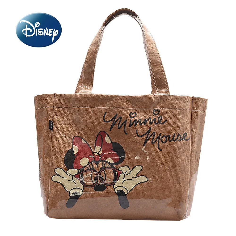Disney Minnie New Women's Handbag Cartoon Cute Women's Shoulder Bag Kraft Paper Large Capacity High Quality Travel Storage Bag
Disney Minnie New Women's Handbag Cartoon Cute Women's Shoulder Bag Kraft Paper Large Capacity High Quality Travel Storage Bag