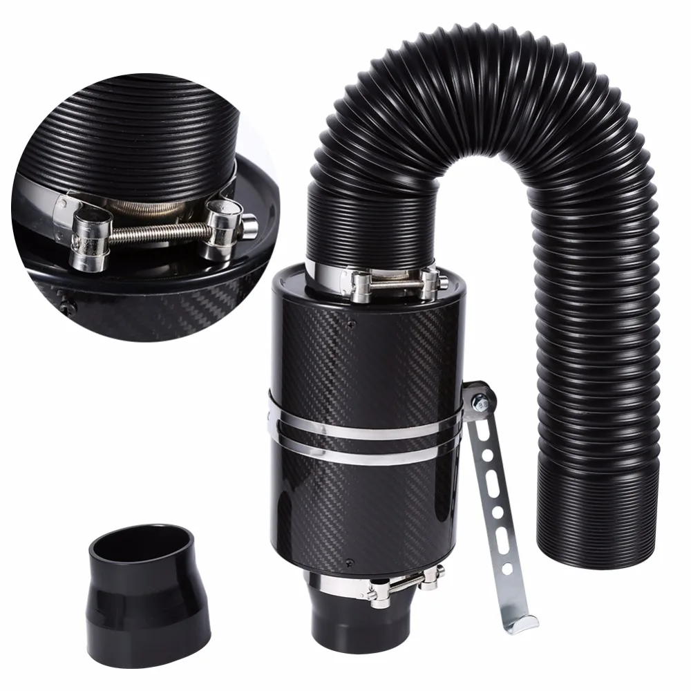 Universal Car 3 inch Carbon Fibre Cold Air Filter Feed Enclosed Intake Induction Pipe Hose Kit Universal
Universal Car 3 inch Carbon Fibre Cold Air Filter Feed Enclosed Intake Induction Pipe Hose Kit Universal