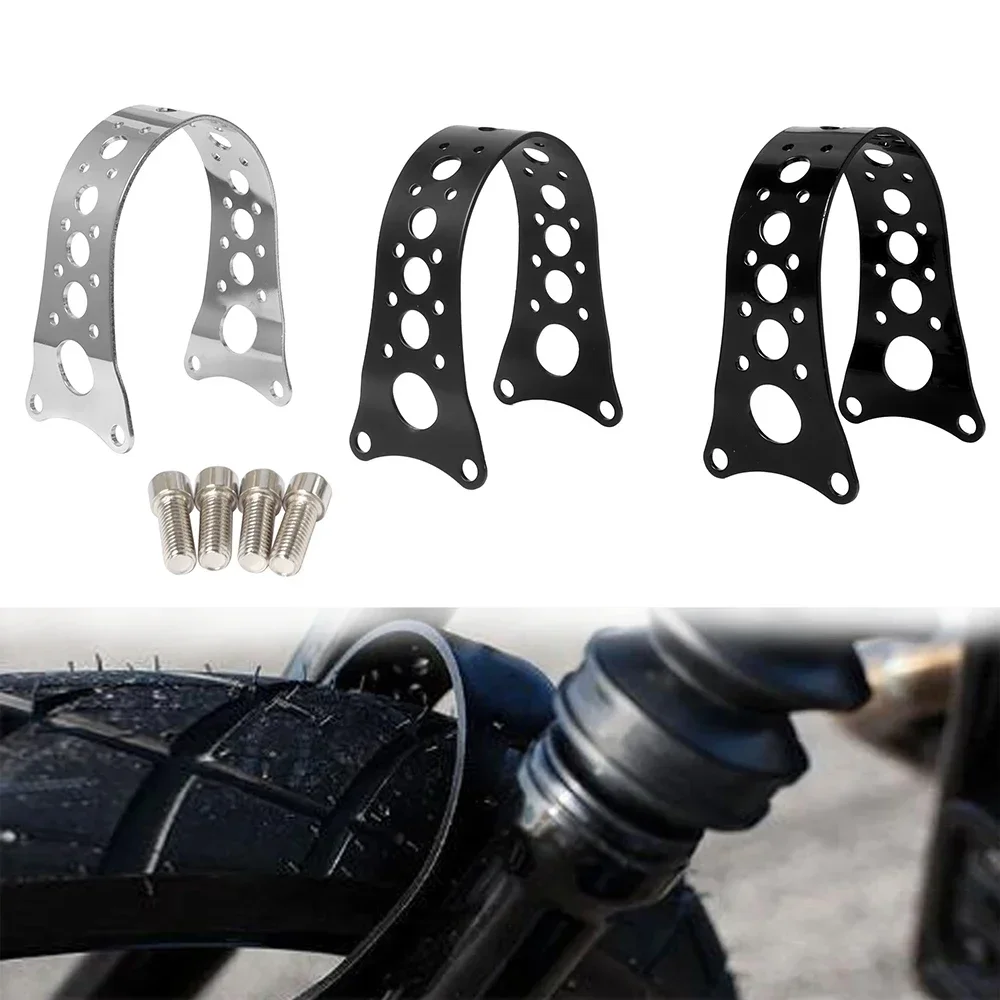 For Harley Sportster Iron 883 1200 Dyna Low Rider Black/ Chrome Motorcycle Front Fork Fender Brace Tracker Narrow Hollow Pattern
For Harley Sportster Iron 883 1200 Dyna Low Rider Black/ Chrome Motorcycle Front Fork Fender Brace Tracker Narrow Hollow Pattern