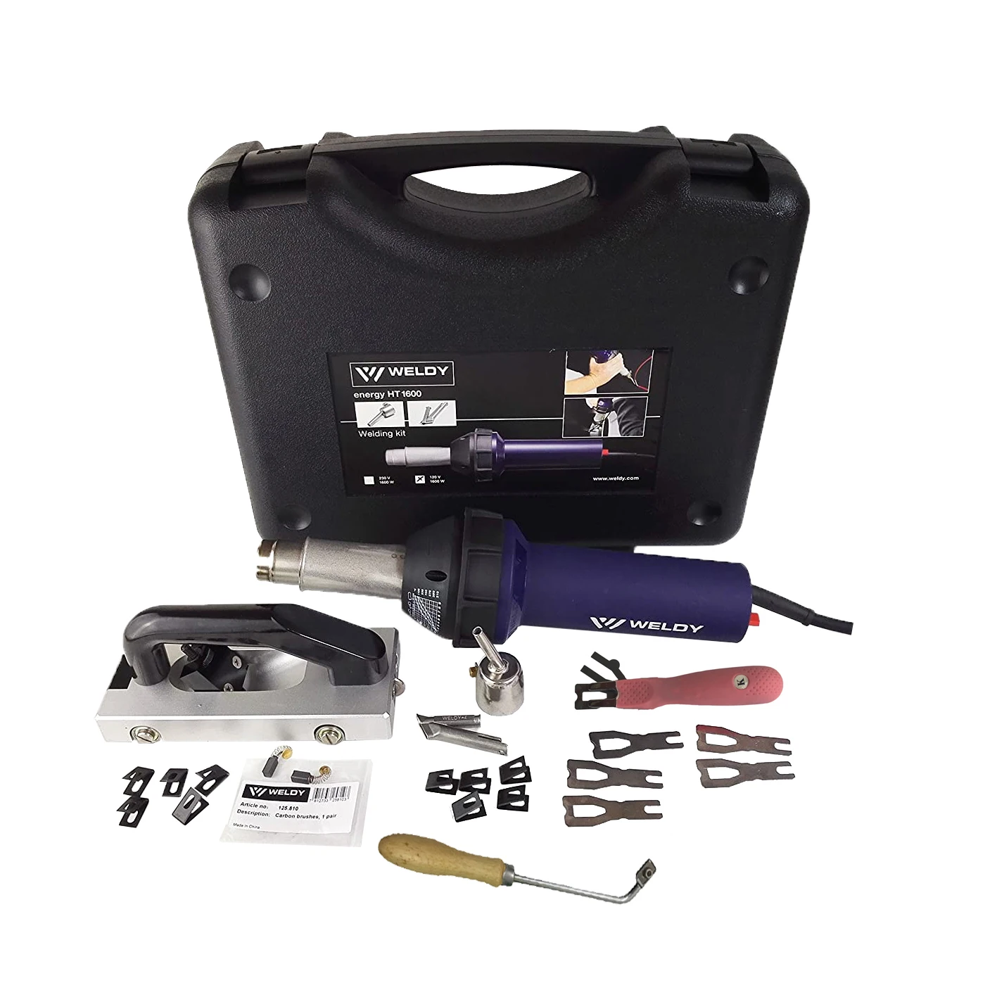 WELDY 1600W Hot Air Gun Kit Heating Gun With Flooring Tools PVC TPO Membranes Welding Handheld Plastic Welder Energy HT1600
WELDY 1600W Hot Air Gun Kit Heating Gun With Flooring Tools PVC TPO Membranes Welding Handheld Plastic Welder Energy HT1600