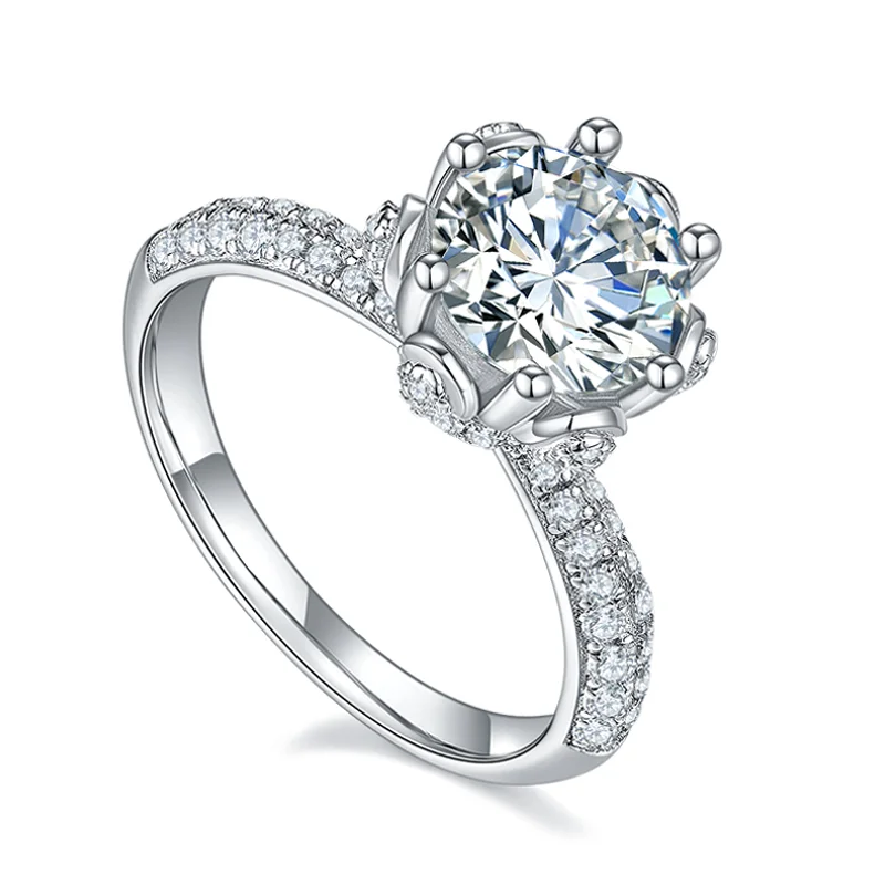 Luxury 1.0ct Flower god Top Quality 100% Moissanite Ring 925 Sterling Silver D Color Diamond Rings women ring Mujer Anillos
Luxury 1.0ct Flower god Top Quality 100% Moissanite Ring 925 Sterling Silver D Color Diamond Rings women ring Mujer Anillos