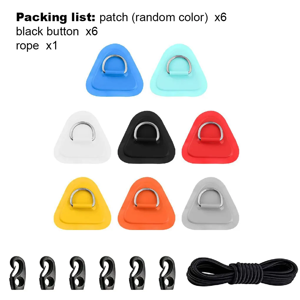 6 Pieces Self-Adhesive D-Ring Patches Inflatable Boat Pontoons Tie-Downs Hardware Replacement Parts Accessories
6 Pieces Self-Adhesive D-Ring Patches Inflatable Boat Pontoons Tie-Downs Hardware Replacement Parts Accessories