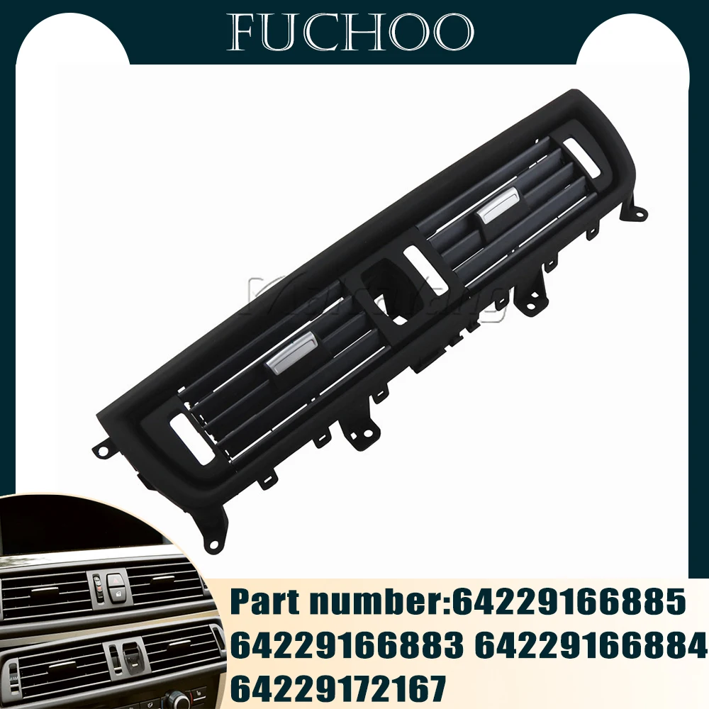 Car Accessories LHD for BMW 5 Series F10/F11/F18 Front Central Conditioning Chrome Air Vent Outlet Grille Assembly 64229166885 
Car Accessories LHD for BMW 5 Series F10/F11/F18 Front Central Conditioning Chrome Air Vent Outlet Grille Assembly 64229166885