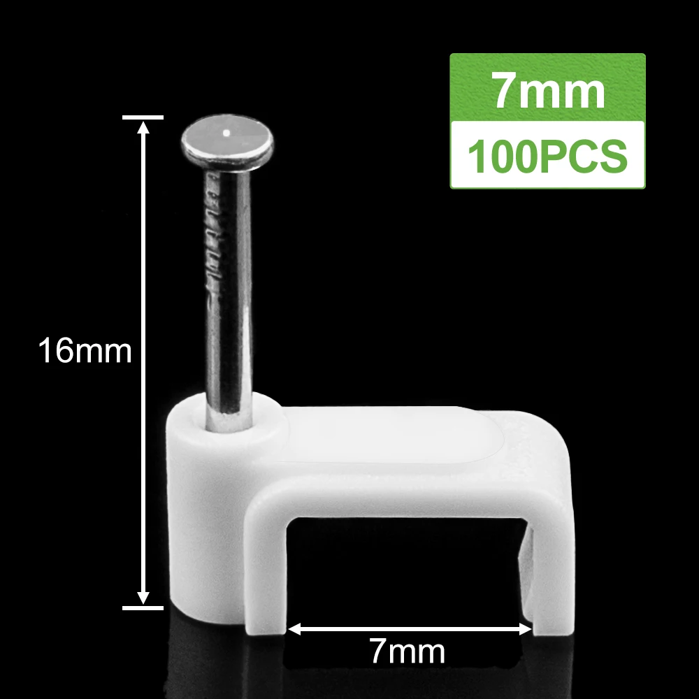 Кабельные зажимы пластиковые 100 шт.
Кабельные зажимы пластиковые 100 шт.