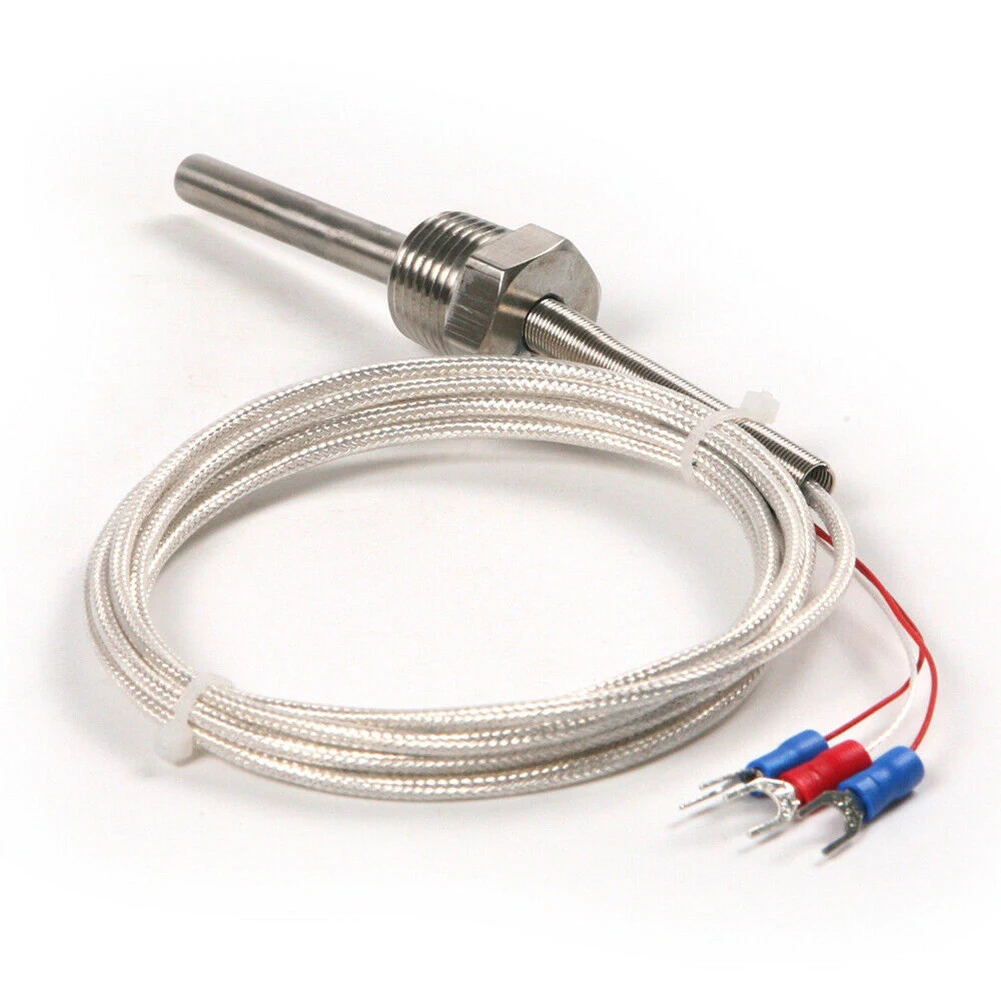 50mm RTD Pt100 Ohm Probe Sensor L PT NPT 1/2'' Thread With Insulation Lead Wire 2m Cable Temperature Sensors
50mm RTD Pt100 Ohm Probe Sensor L PT NPT 1/2'' Thread With Insulation Lead Wire 2m Cable Temperature Sensors