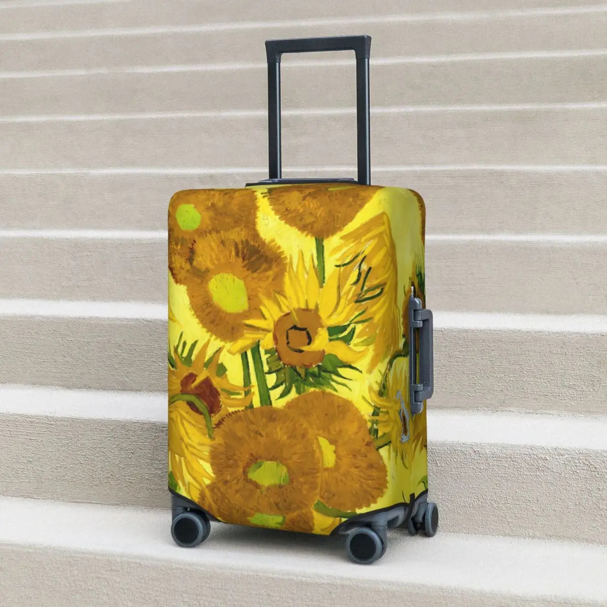 Vincent Van Gogh Suitcase Cover Sunflowers Print Holiday Travel Practical Luggage Supplies Protector 
Vincent Van Gogh Suitcase Cover Sunflowers Print Holiday Travel Practical Luggage Supplies Protector