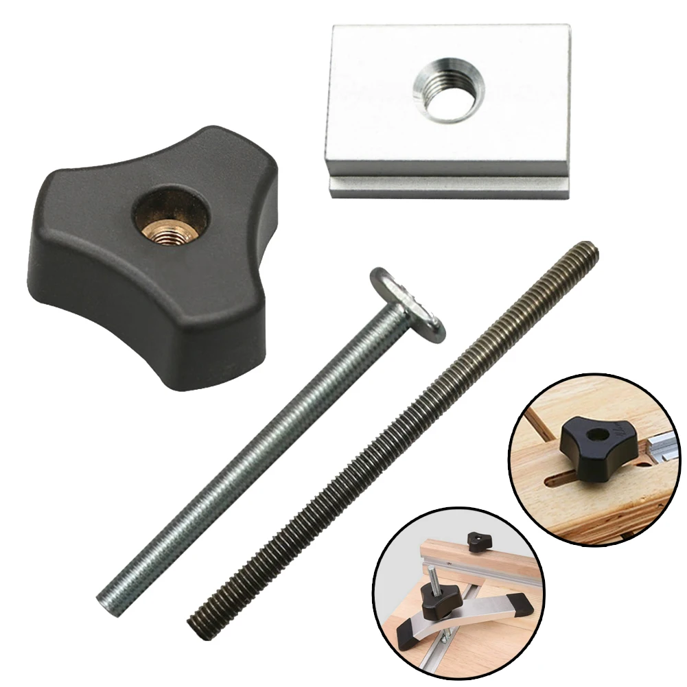 1/2pcs M8 Nut Handle T Screw Threaded Rod Slider T-Track Accessories For Woodworking Milling Machines Table Saws Woodworking
1/2pcs M8 Nut Handle T Screw Threaded Rod Slider T-Track Accessories For Woodworking Milling Machines Table Saws Woodworking