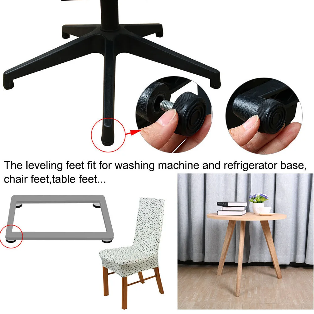 Furniture Table Part Leveling Feet Adjustable Easy To Install M8 Male Plastic And Metal Screw On For Heavier Desks
Furniture Table Part Leveling Feet Adjustable Easy To Install M8 Male Plastic And Metal Screw On For Heavier Desks