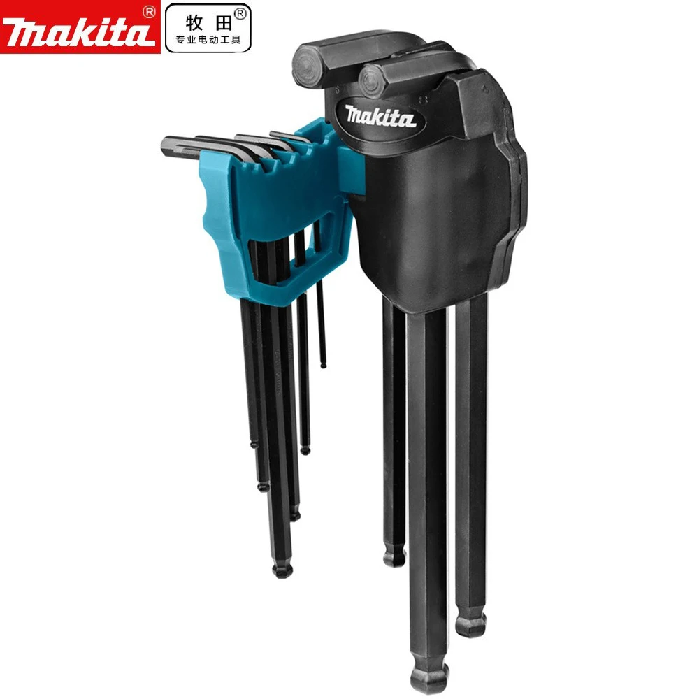 Makita B-65894 9Piece Allen Key Set Hex Wrench Adjustable Spanner Portable L-Shape Nuts Wrenches Six-Lens Ball Head Repair Tools
Makita B-65894 9Piece Allen Key Set Hex Wrench Adjustable Spanner Portable L-Shape Nuts Wrenches Six-Lens Ball Head Repair Tools