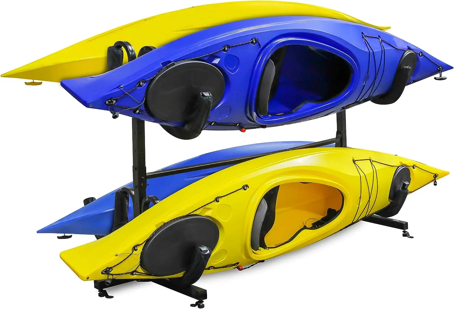 

kayak for 4, Heavy Duty Floor Storage Holder for Four-Kayak, SUP, Canoe & Paddleboard for Indoor, Outdoor, Garage, Shed, or