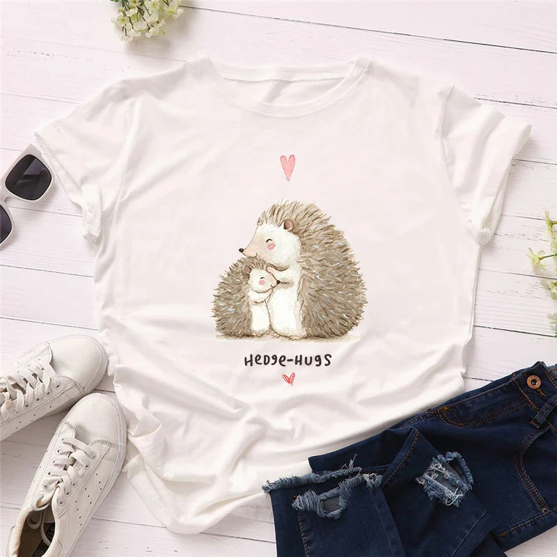 Women Vintage Clothes New Hedgehog Printing Graphic Cartoon Harajuku Female Clothes O Neck Tops Tshirt Fashion Oversized T-shirt
Women Vintage Clothes New Hedgehog Printing Graphic Cartoon Harajuku Female Clothes O Neck Tops Tshirt Fashion Oversized T-shirt