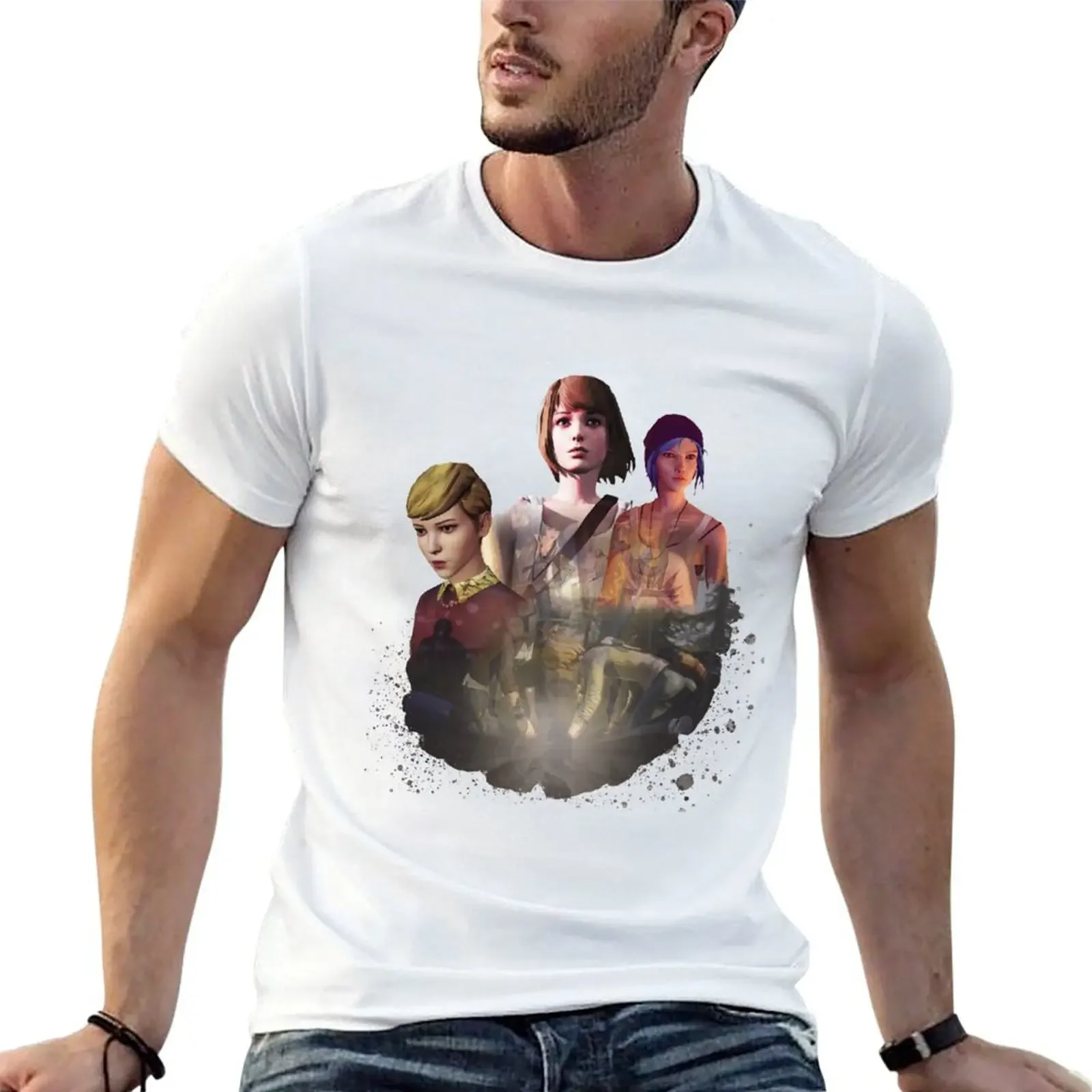 Футболка Life Is Strange-DARK ROOM летняя одежда в стиле аниме футболка с рисунком
