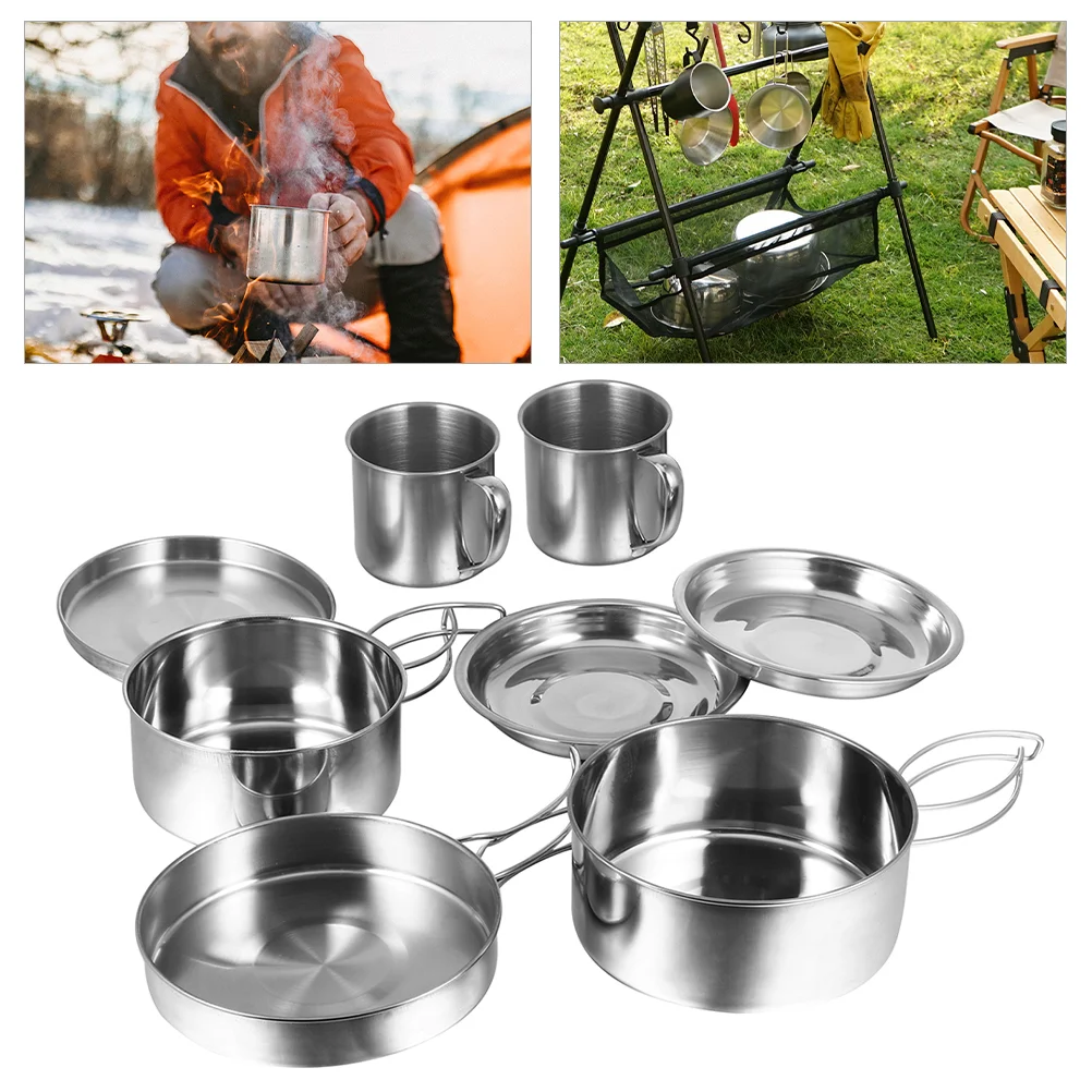 1 Set Barbecue Cookware Kit Cooking Frying Pan Picnic Utensil for Hiking Camping Picnic
1 Set Barbecue Cookware Kit Cooking Frying Pan Picnic Utensil for Hiking Camping Picnic