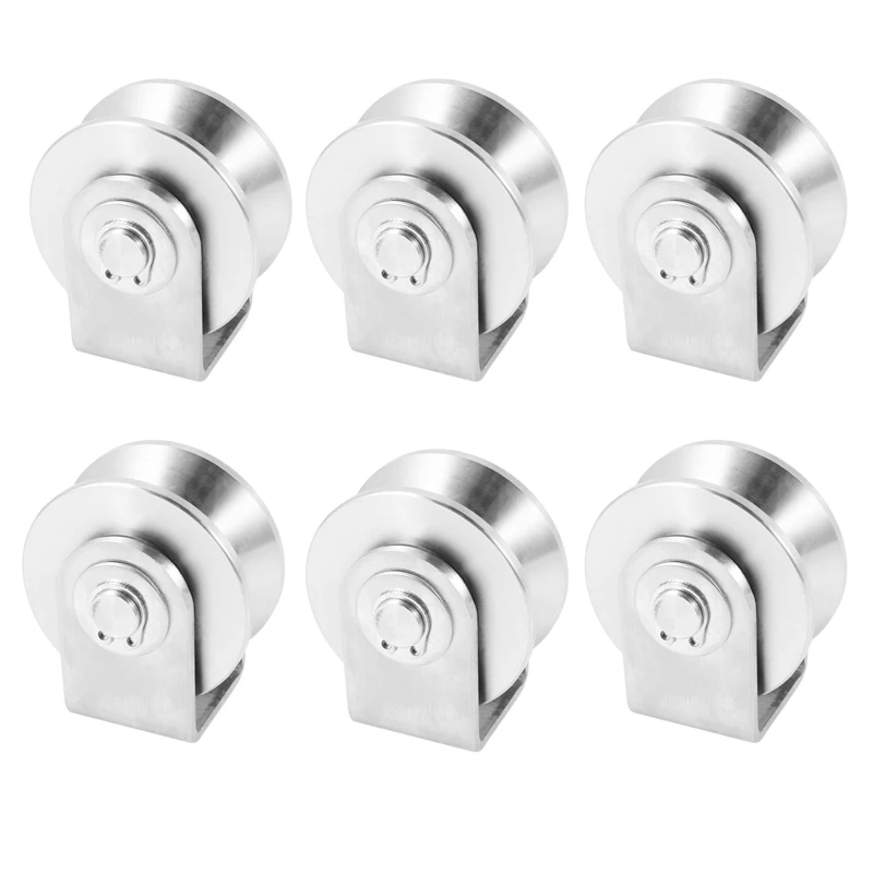 6X 2 Inch V Type Pulley Roller 304 Stainless Steel Sliding Gate Roller Wheel Bearing For Material Handling And Moving
6X 2 Inch V Type Pulley Roller 304 Stainless Steel Sliding Gate Roller Wheel Bearing For Material Handling And Moving