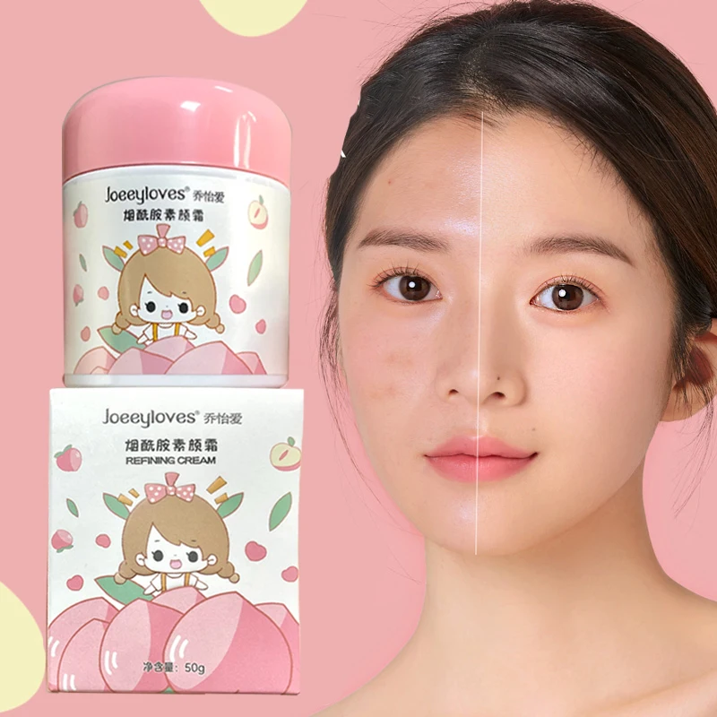 

Honey Peach Plain Face Cream Concealer Quarantine Make Up Full Coverage Freckle Acne Dark Under-Eye Circles Facial Care 50g