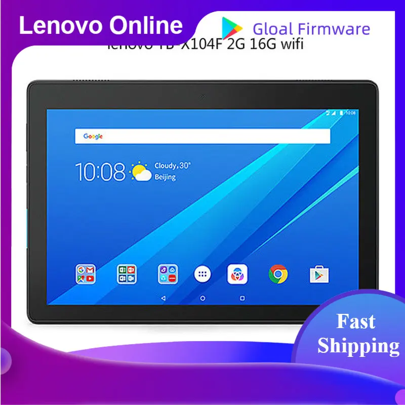 

Originele Lenovo E10 TB-X104F 10.1 Inch 2Gb Ram 16Gb Rom Android 8.1 Qualcomm MSM8909 Quad Core 1.3Ghz 1280X800 Gps 4850Mah