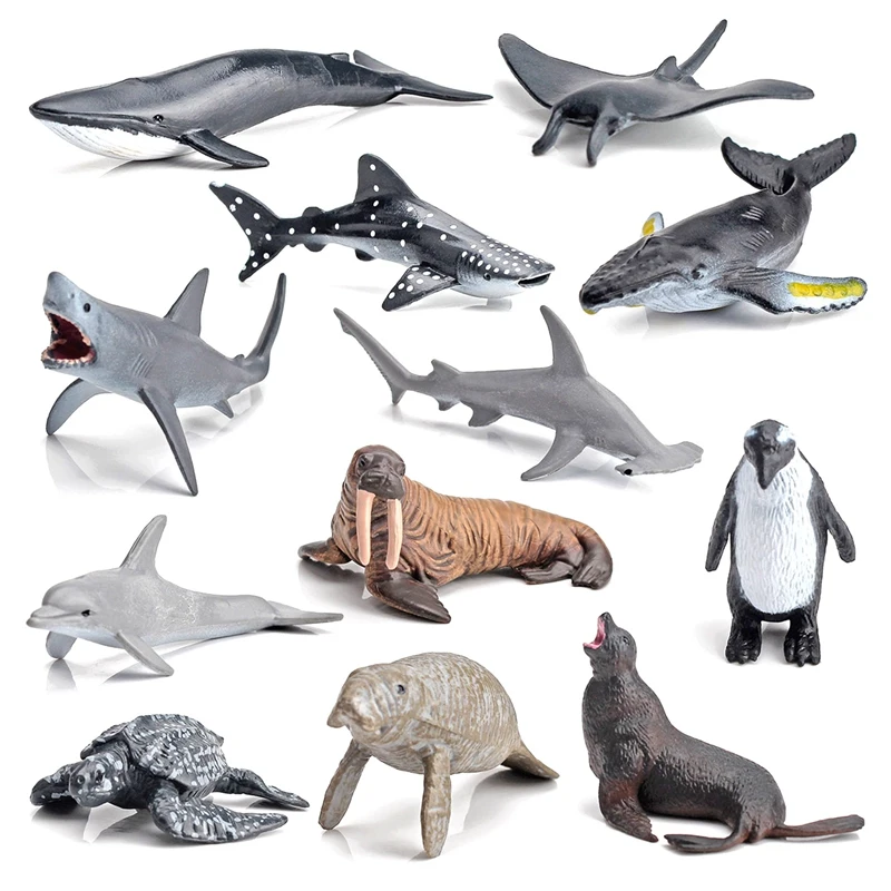 12PCS Simulation Trumpet Marine Biological Model White Shark Walrus Humpback Manatee Children Education Cognitive Toy
12PCS Simulation Trumpet Marine Biological Model White Shark Walrus Humpback Manatee Children Education Cognitive Toy